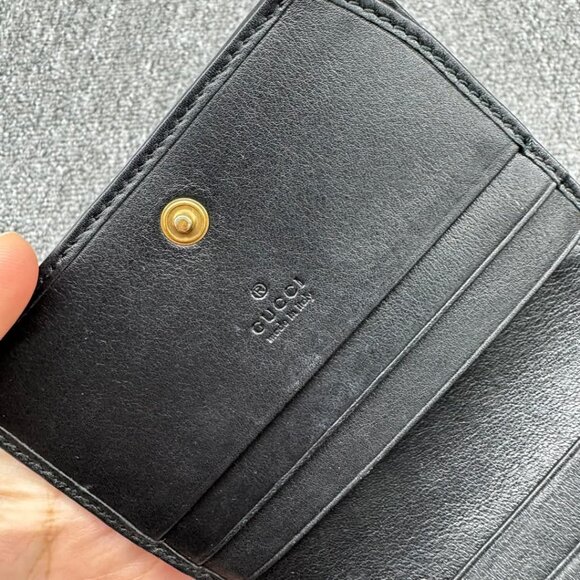 GUCCI GG Marmont Leather Bifold Wallet 235-031425 - Picture 14 of 14